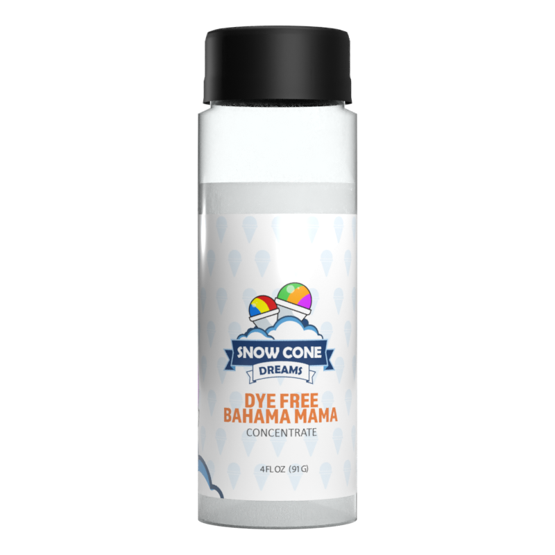 Dye Free Bahama Mama Snow Cone Concentrate (4oz)