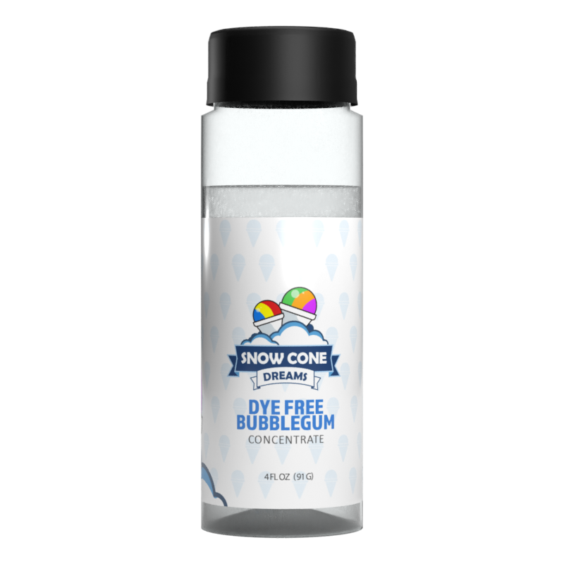 Dye Free Bubblegum Snow Cone Concentrate (4oz)