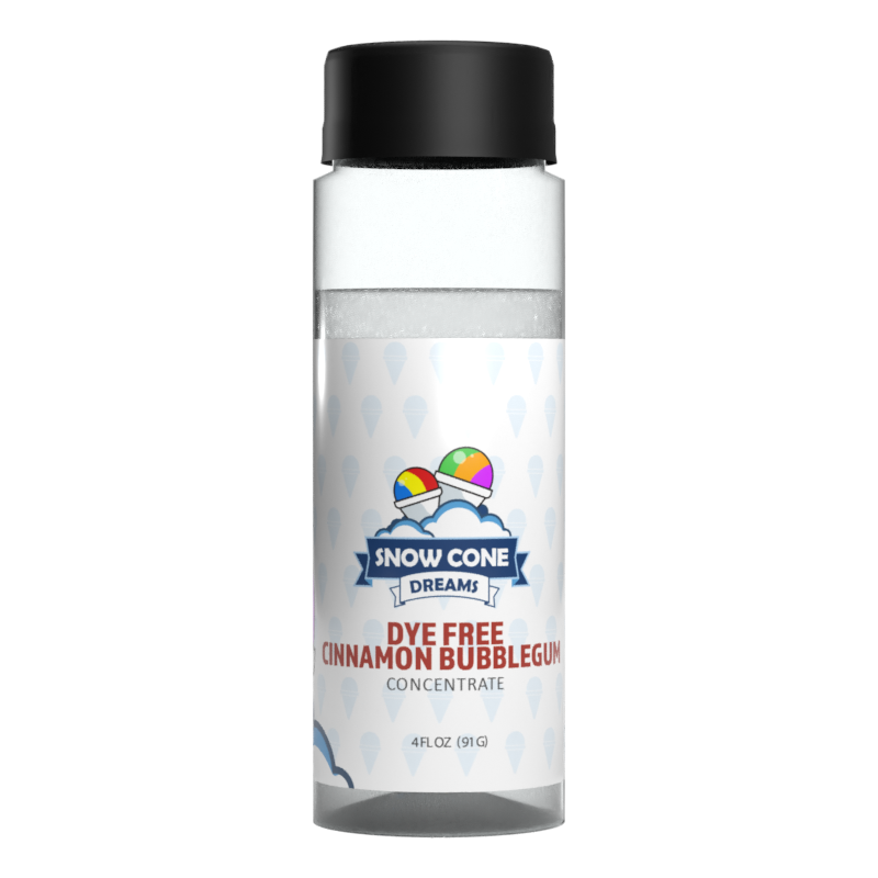 Dye Free Cinnamon Bubblegum Snow Cone Concentrate (4oz)