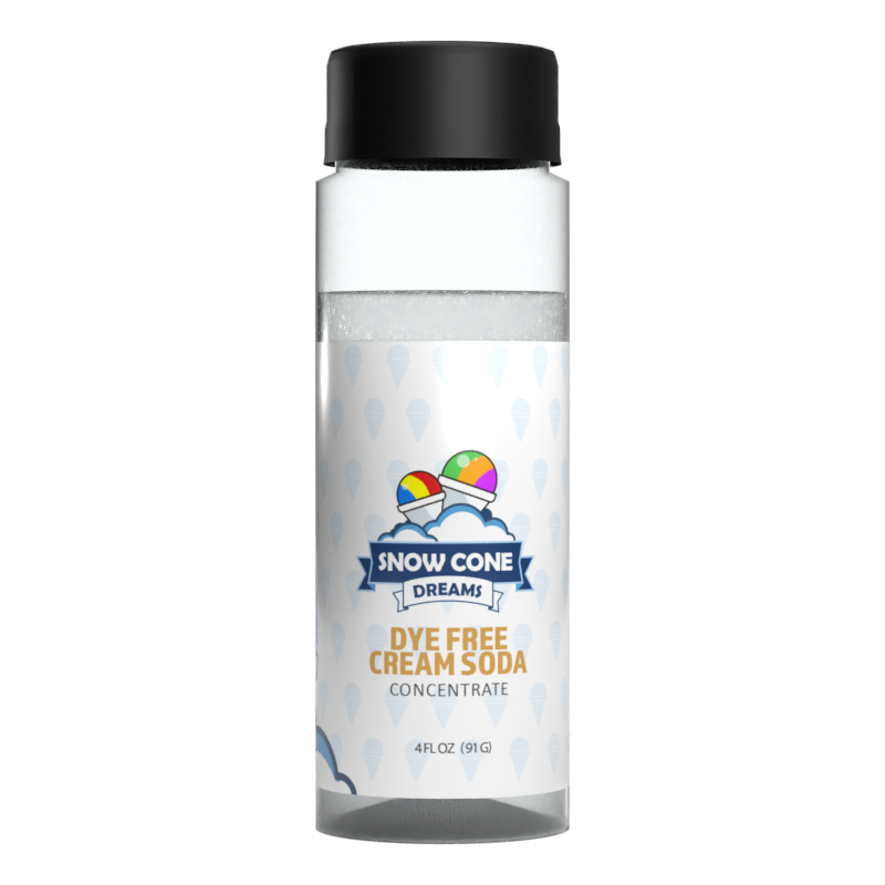 Dye Free Cream Soda Snow Cone Concentrate (4oz)