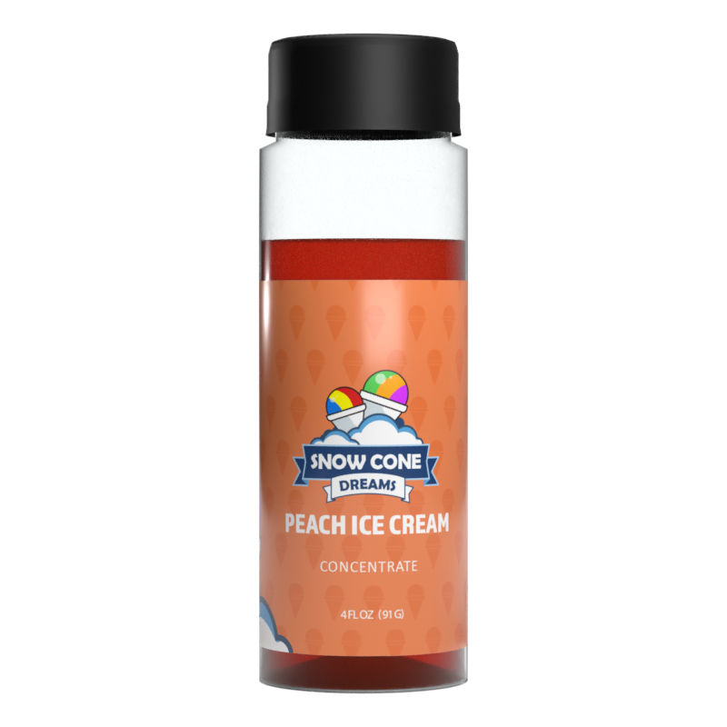 Peach Ice Cream Snow Cone Concentrate (4oz)