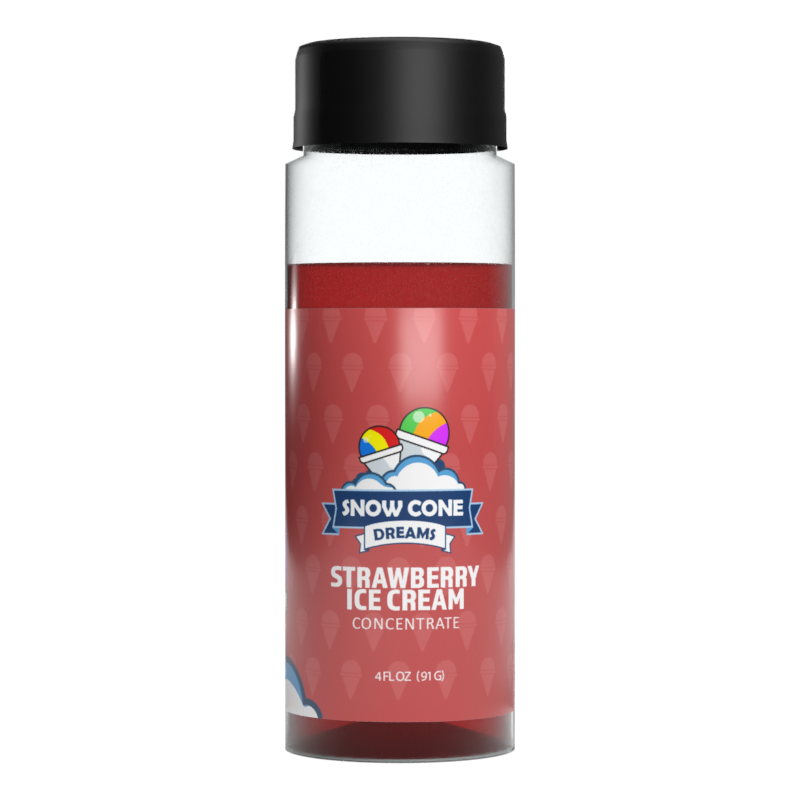 Strawberry Ice Cream Snow Cone Concentrate (4oz)